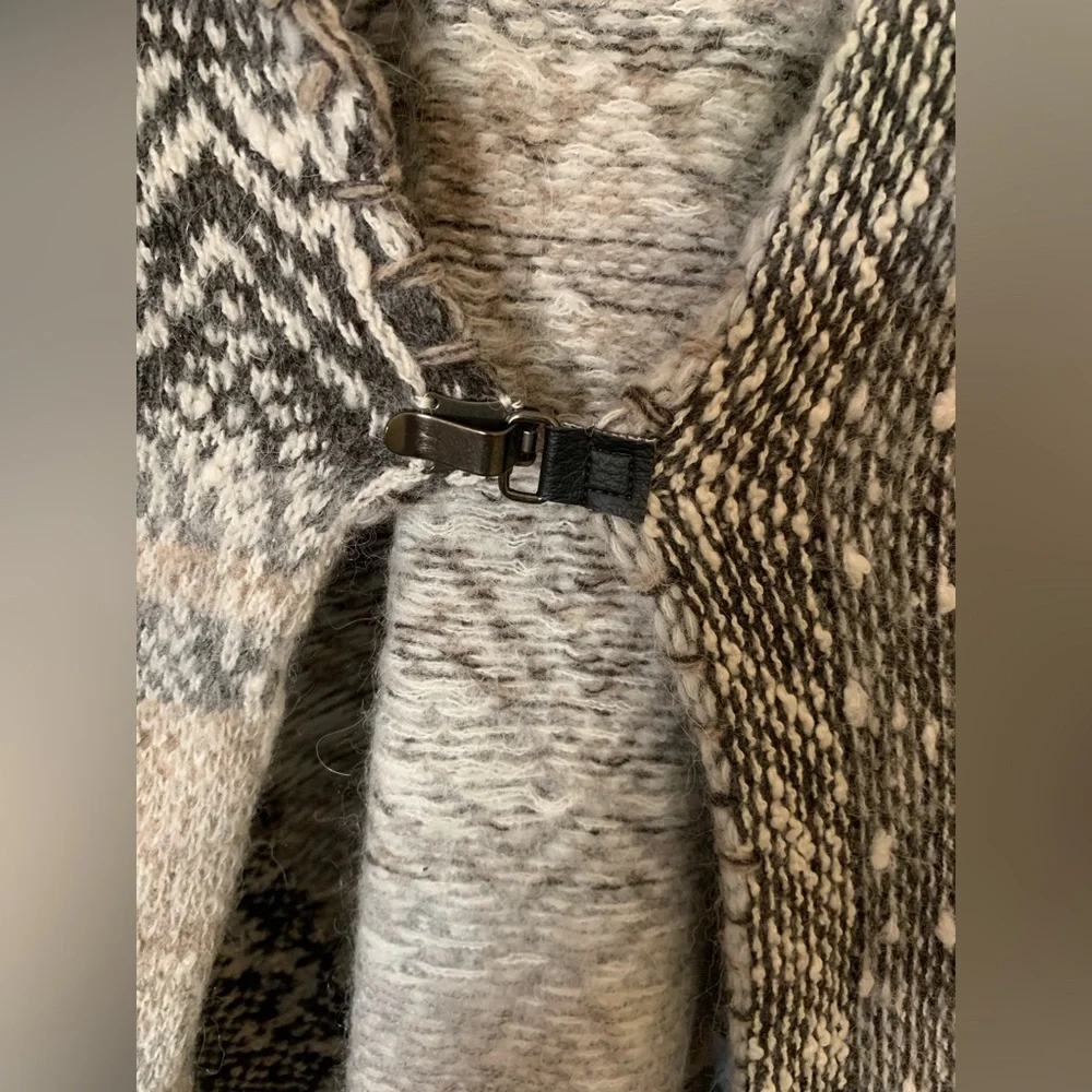 Free People‎ In Your Arms Geometric Pattern Vest Boho Cottagecore Artisanal Chic